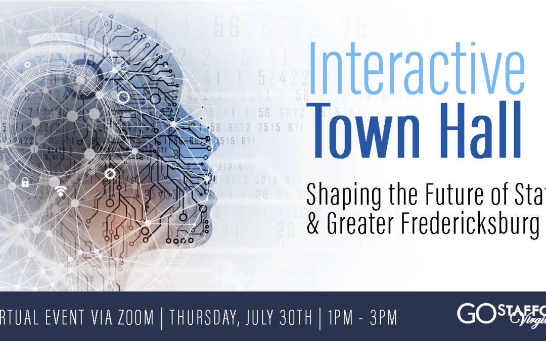 Stafford Virtual Town Hall Graphic July 30 - Go Stafford Virginia